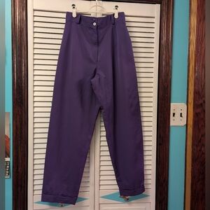 Purple 1980 High Waist Pants